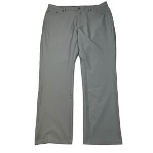 Greg Norman Golf Dress Pants Mens 38x32 Grey Lightweight Stretch Performance